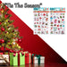 Christmas Stickers Themed Varied Colour X 1 24. 9x14. 6x0. 1cm Christmas Themed
