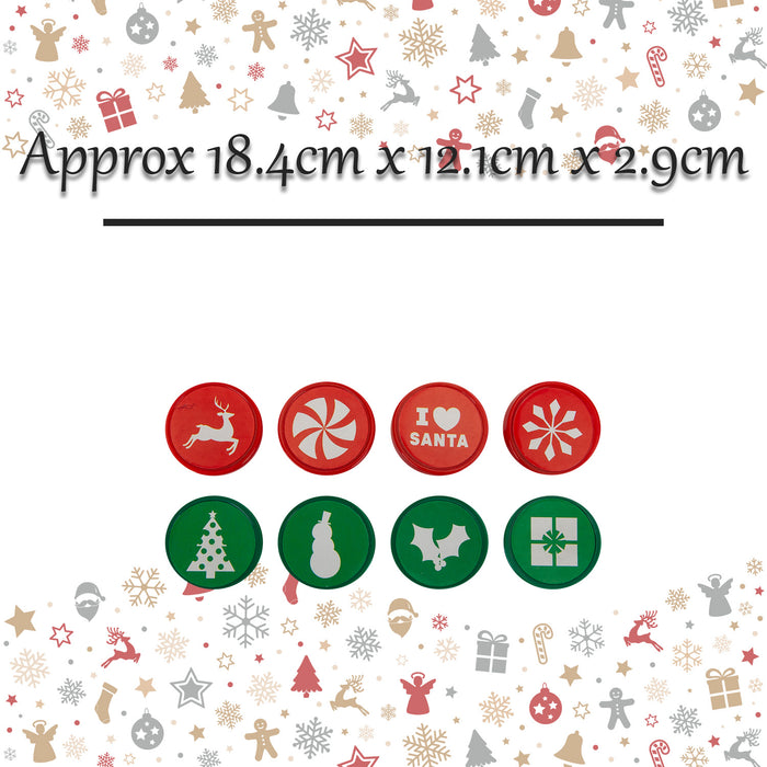 Christmas Stamps Xmas Themed X 8 18.4x12.1x2.9cm