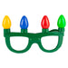 Christmas Party Glasses 4 Bulb Party Xmas Glasses X 1 15.8x15.3x2.5cm Green