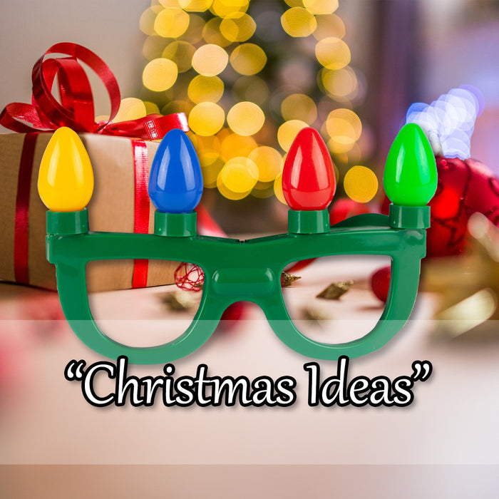 Christmas Party Glasses 4 Bulb Party Xmas Glasses X 1 15.8x15.3x2.5cm Green