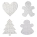 Christmas Puzzle Painting Set 2 Varied Designs X 1 23.2x16.8x0.2cm White