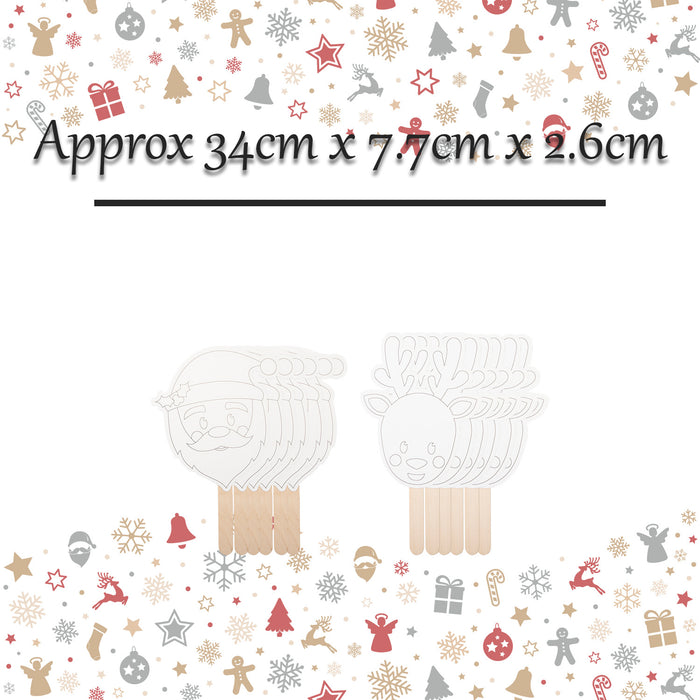 Christmas Mask Painting Set Novelty Gift Assorted Designs 34x7. 7x2.
