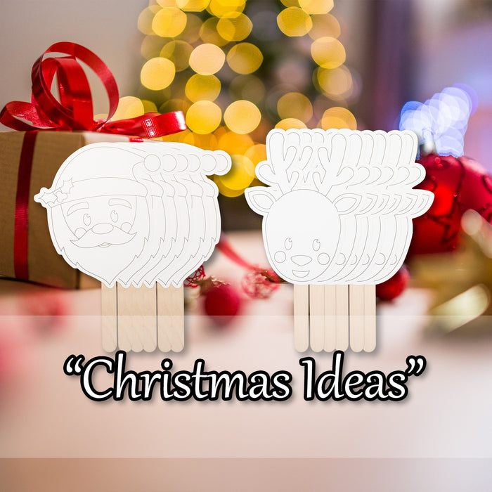 Christmas Mask Painting Set Novelty Gift Assorted Designs 34x7. 7x2.