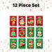 Christmas Building Blocks Toy Plush Gift 12 Piece Set Multicolour X 1