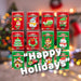 Christmas Building Blocks Toy Plush Gift 12 Piece Set Multicolour X 1