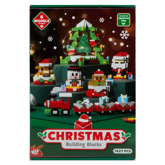 Christmas Building Blocks Toy Plush Gift 6 Piece Set Multicolour X 1