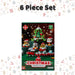 Christmas Building Blocks Toy Plush Gift 6 Piece Set Multicolour X 1