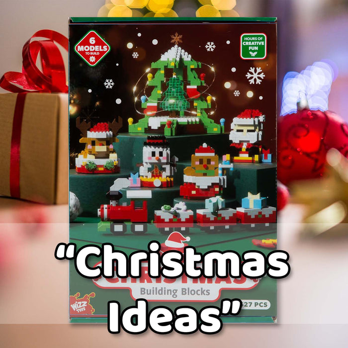 Christmas Building Blocks Toy Plush Gift 6 Piece Set Multicolour X 1