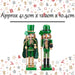 Nutcracker Luck Christmas Dec 2 Varied Designs X 1 41.5x12.2x10.4cm Green