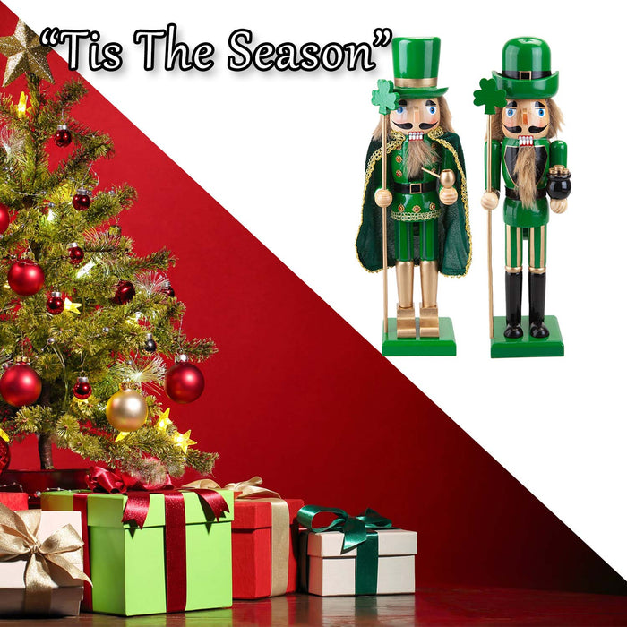 Nutcracker Luck Christmas Dec 1 x Varied Design 41. 5x12. 2x10. 4cm Green