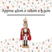 Nutcracker King Christmas Decoration 46x12. 2x9. Red Inch