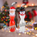 Christmas Bottle Santa Snowman Character 2 Varied Designs X 1 6.5x25cm