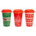 Christmas Travel Mug 3Xmas Themed Designs 3 Varied Designs X 1 15.7x9.5x9.5cm