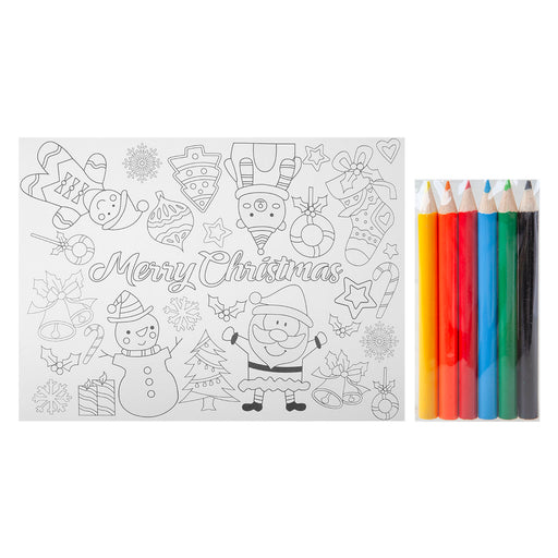 Christmas Colouring Set 4 Xmas Themed Designs X 1 32.3x40.3x1.5cm