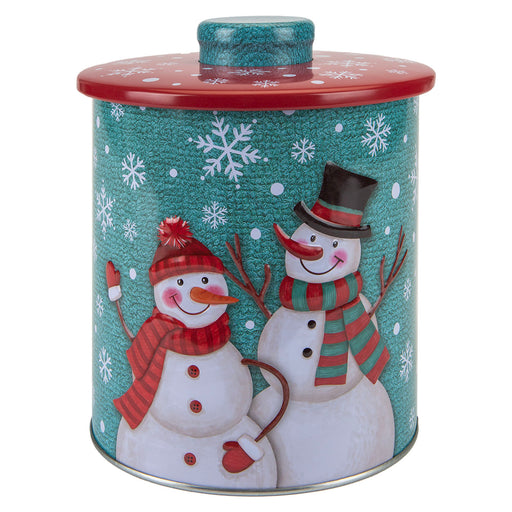 Christmas Biscuit Tin Xmas Themed Designs X 1 15.5cm Christmas Themed