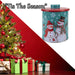 Christmas Biscuit Tin Snowman Themed Design X 1 15. 5cm Christmas Themed
