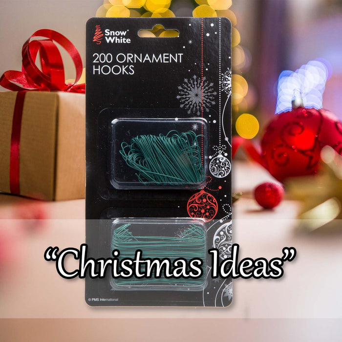 Christmas Ornament Hooks 200Pc Regular/Giant X 21x10. 5x1. Green