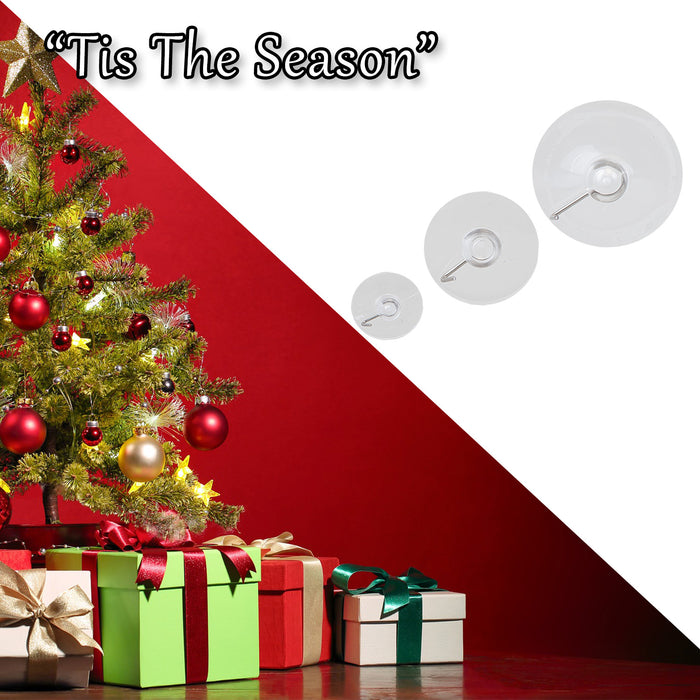 Christmas Suction hooks Xmas Accessory X 8 22cm x 15cm x 2. 6cm White