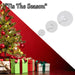 Christmas Suction hooks Xmas Accessory X 8 22cm x 15cm x 2. 6cm White
