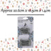 Christmas Decoration Hooks Ornament X 1 x200 20. 6cm x 10. 5cm x 1. 4cm Silver