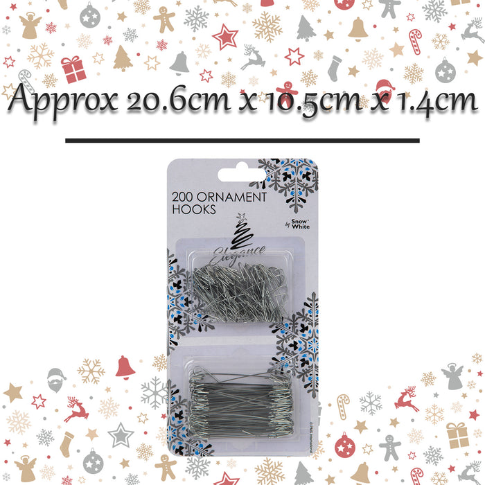 Christmas Decoration Hooks Ornament 200 Silver