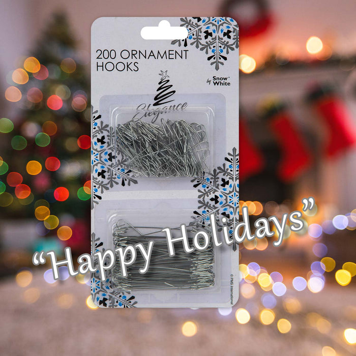 Christmas Decoration Hooks Ornament 200 Silver
