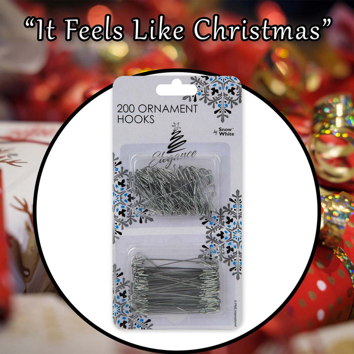 Christmas Decoration Hooks Ornament X 1 x200 20. 6cm x 10. 5cm x 1. 4cm Silver
