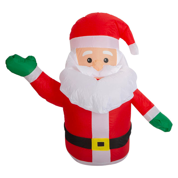 Christmas Santa Inflatable Outdoor Decoration 107cm x 105cm Red X 1