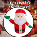 Christmas Santa Inflatable Outdoor Decoration 107cm x 105cm Red X 1