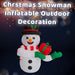Christmas Snowman Inflatable Outdoor Decoration White