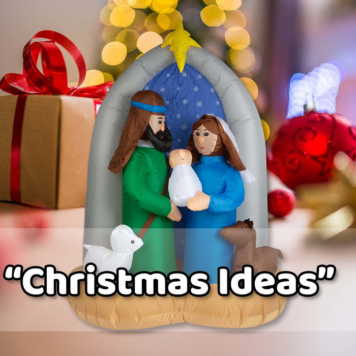 Christmas Nativity Scene Inflatable 183cm x 140cm Multicolour X 1