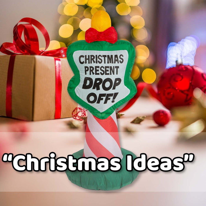 Christmas Sign Inflatable Decoration 122cm x 55cm Multicolour X 1