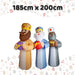 Christmas Three Kings Inflatable 185cm x 200cm Multicolour X 1