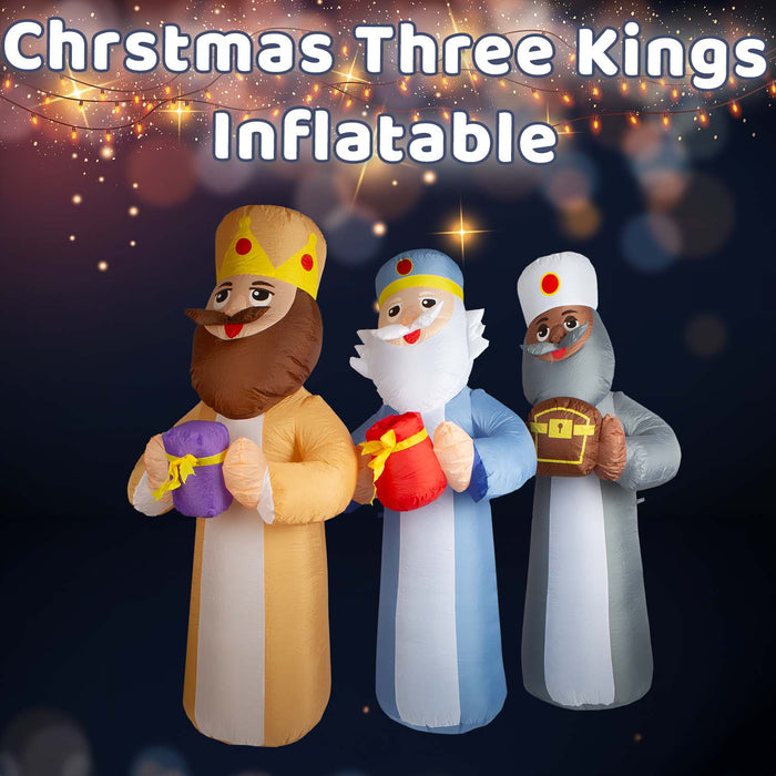 Christmas Three Kings Inflatable 185cm x 200cm Multicolour X 1