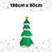 Christmas Tree Inflatable Decoration 198cm x 90cm Green X 1