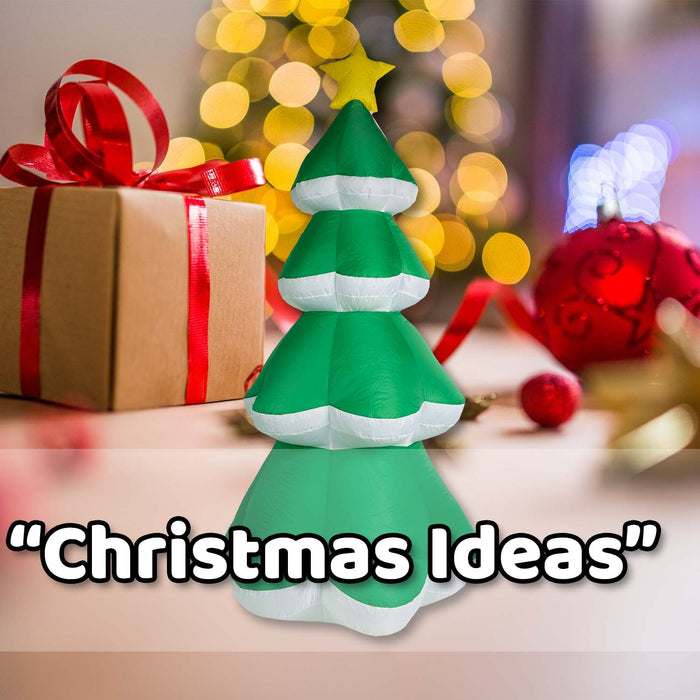 Christmas Tree Inflatable Decoration 198cm x 90cm Green X 1