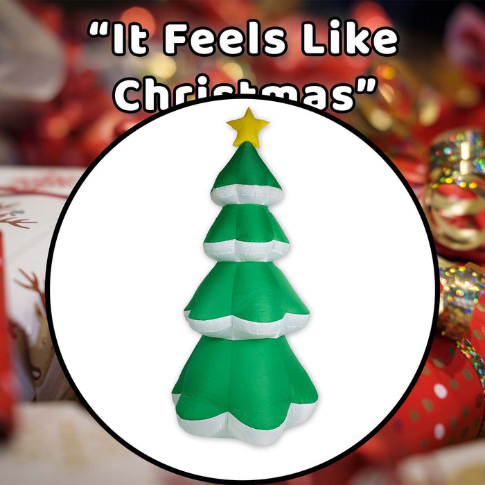 Christmas Tree Inflatable Decoration 198cm x 90cm Green X 1