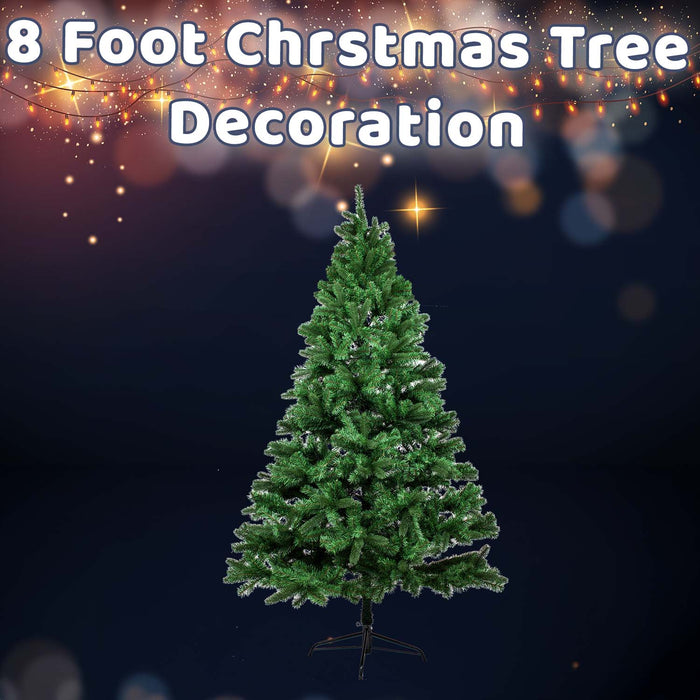 8 Foot Christmas Tree Decoration 243cm x 135cm Green X 1