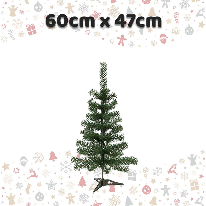 Christmas Small Tree Decoration 60cm x 47cm Green X 1