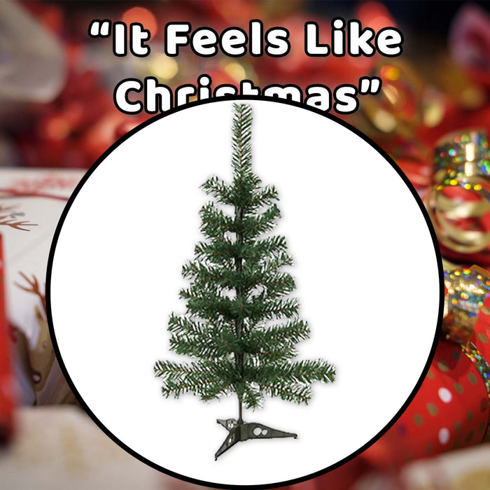 Christmas Small Tree Decoration 60cm x 47cm Green X 1