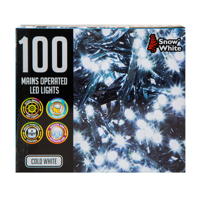 Christmas Lights 100 LED 5m Xmas Tree Lights - Fairy Lights Cool White