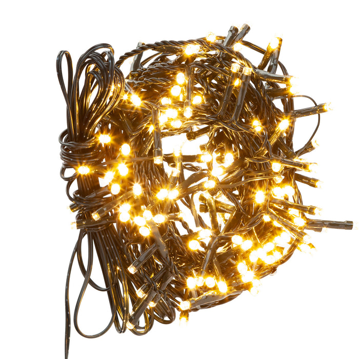 Christmas Lights 200 LED 6m Xmas Tree Lights - Fairy Lights Warm White