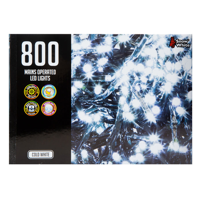 Christmas Lights 800 LED 20m Xmas Tree Lights - Fairy Lights Cool White