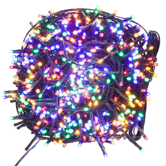 Christmas Lights 800 LED 20m Xmas Tree Lights - Fairy Lights Multi-Coloured