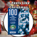 Christmas Cold White String Lights 100 Bulbs 8m - 50cm Lead X 1