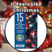 Christmas Cold White and Red String Lights 15 Bulbs 1.4m 30cm Lead X 1