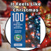 Christmas Cold White and Red String Lights 100 Bulbs 8m 50cm Lead X 1