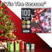Christmas Red and White String Lights 100 Bulbs 8m - 50cm Lead X 1