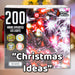 Christmas Red and White String Lights 200 Bulbs 12m - 50cm Lead X 1