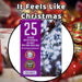 Christmas Cold White String Lights 25 Bulbs 2m - 50cm Lead X 1